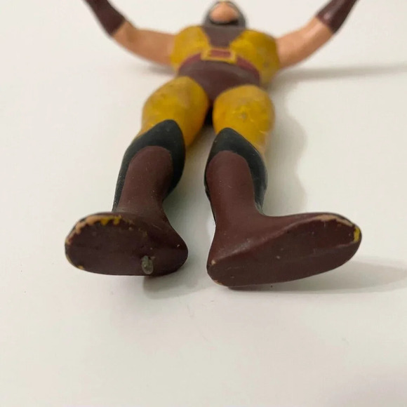 Vtg 1989 Marvel Just Toys Wolverine Bendy Bendems Action Figure XMen Flaws - Picture 4 of 16
